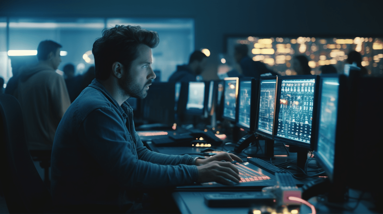 guy coding