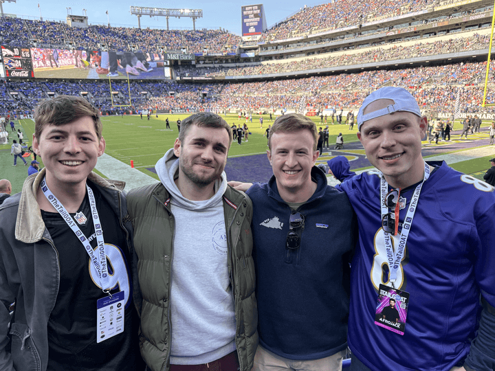  Members of 82i attend the 2023 Ravens/Broncos game in Baltimore